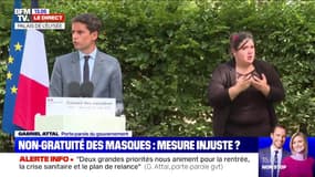 Gabriel Attal: "Un stock de masques est arrivé dans les Bouches-du-Rhône" pour les personnes les plus précaires