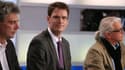 Nicolas Mayer-Rossignol, tête de liste PS en Normandie, au soir du premier tour des régionales, dimanche. 