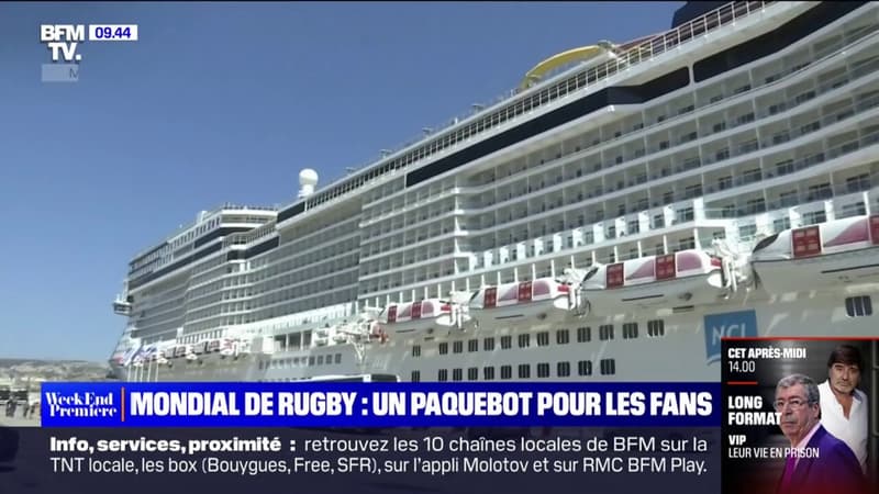 Coupe du monde de rugby: à Marseille, un paquebot réquisitionné pour loger les supporters