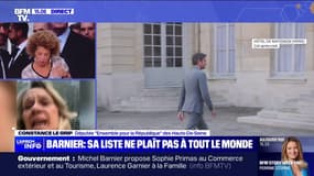 Constance Le Grip (Renaissance) à propos des hésitations du Modem à rejoindre le gouvernement: "Vu la gravité du moment politique que nous traversons, il est urgent de serrer les rangs"