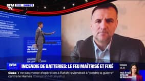 Emmanuel Macron Story 1 : Incendie de batteries, le feu maîtrisé et fixé - 18/02