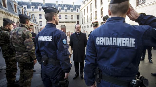 La sécurité de François Hollande a été renforcée depuis les attentats du début de janvier.