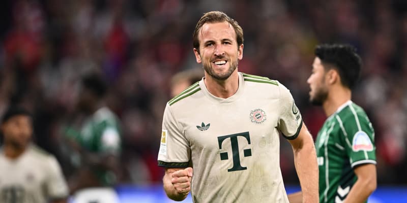 Harry Kane buteur lors de Bayern Munich-Werder Brême, le 26 septembre 2025.