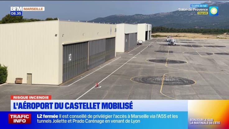 Risque incendie : l'aéroport du Castellet mobilisé 