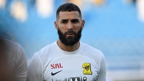 Le footballeur Karim Benzema, avant un match de son club d'Al-Ittihad, à Buraidah, en Arabie saoudite, le 14 août 2023.