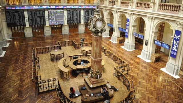 Image prise de la Bourse de Madrid le 24 juin 2016