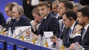 Emmanuel Macron depuis Budapest, en Hongrie, où se réunissaient les dirigeants européens jeudi 7 novembre 2024