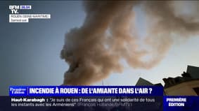 Incendie à Rouen: la présence d'amiante inquiète 