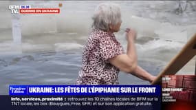 Malgré la guerre, ces Ukrainiens célèbrent l'Épiphanie orthodoxe, en se baignant dans l'eau glacée 