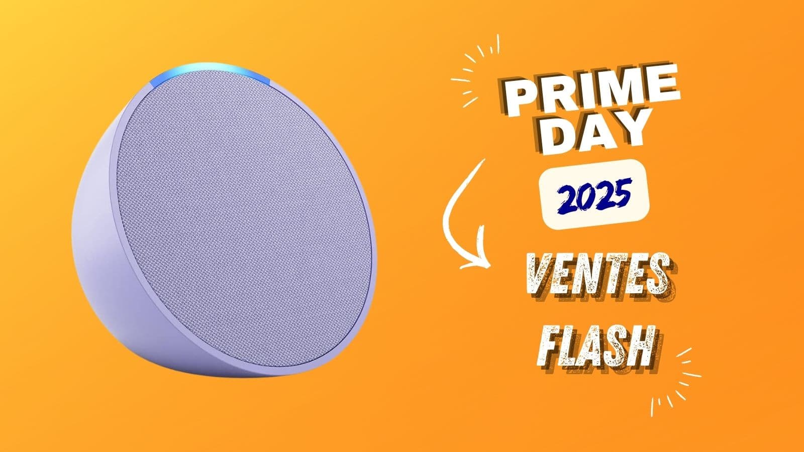 Enceinte connectée Echo Pop à 22,99€ au lieu de 54,99€