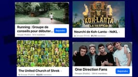 Des groupes Facebook.