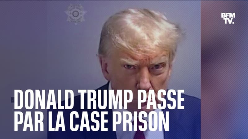 Voici la photo d'identité judiciaire de Donald Trump lors de son bref passage en prison en Géorgie