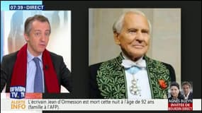 Mort de Jean d'Ormesson: "Il était peut-être le plus politique des académiciens", rend hommage Christophe Barbier