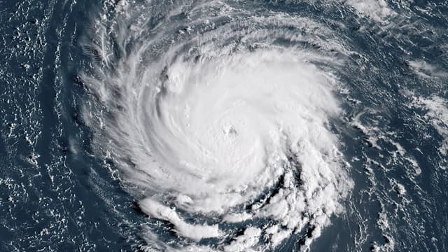 L'ouragan Florence à l'approche des côtes américaines, le 10 septembre 2018. 