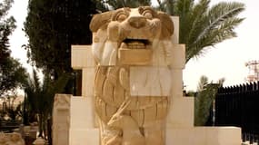 Le Lion d'Al-Lat à l'entrée du musée de Palmyre