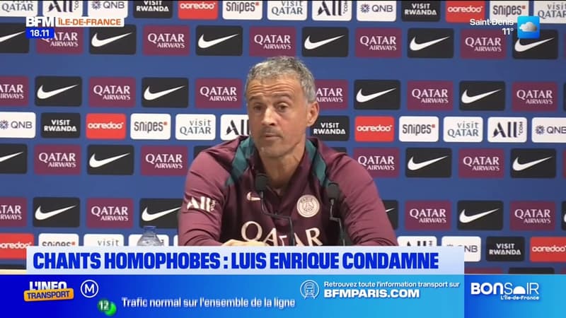 Chants homophobes: Luis Enrique condamne