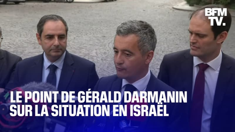Israël: Gérald Darmanin, ministre de l'Intérieur, s'exprime après une réunion avec les représentants de la communauté juive de France