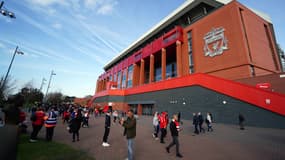Les abords d'Anfield en avril 2022