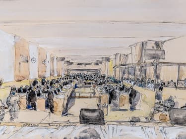 La salle d'audience du procès des attentats du 13-Novembre.