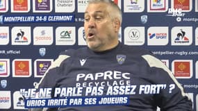 MHR 34-6 Clermont : "Je ferai en sorte qu'ils me comprennent' Urios furieux contre ses joueurs 