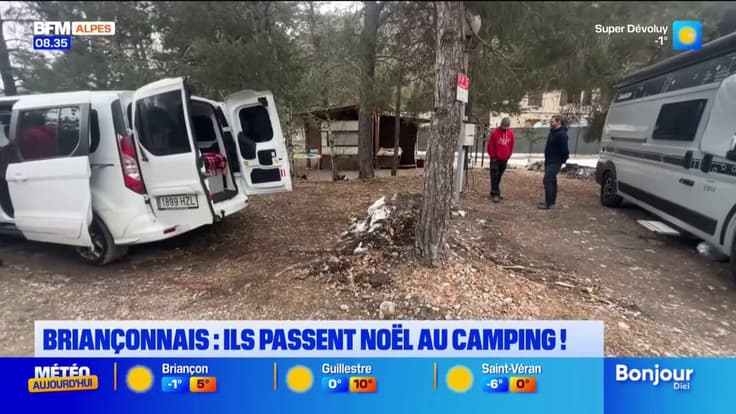 Briançonnais : ils passent Noël au camping