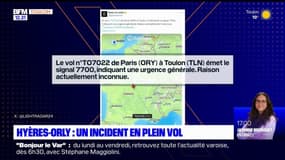 Toulon: un avion en provenance d'Orly fait demi-tour en raison d'un problème technique