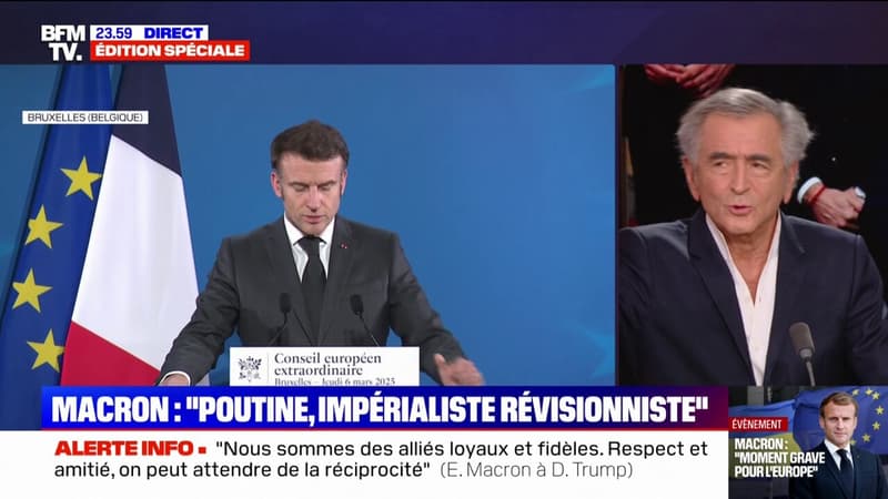 Ukraine: Bernard Henri-Lévy affirme qu'Emmanuel Macron 