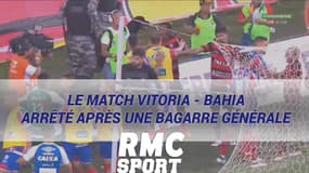 Le match Vitoria - Bahia arrêté après une bagarre générale au Brésil
