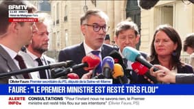 "S'il n'est pas prêt à entendre, nous le censurerons", déclare Olivier Olivier Faure, député de Seine-et-Marne,après sa rencontre avec le Premier ministre