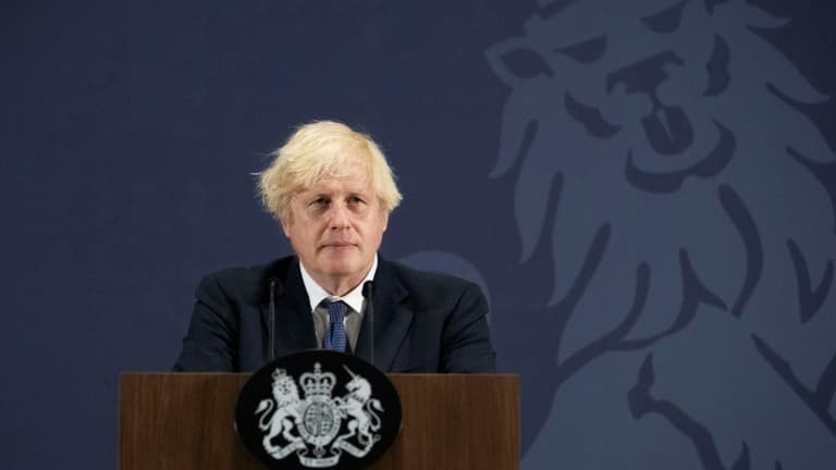 Le Premier ministre britannique Boris Johnson, le 15 juillet 2021 à Coventryn (photo d'illustration)