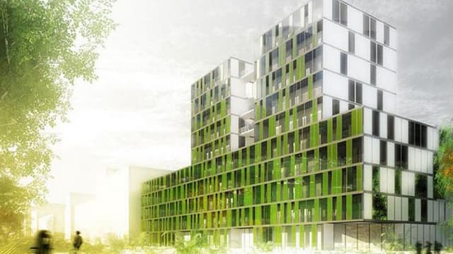Le projet Symbio 2 lancé par X-TU Architects vise à cultiver des micro-algues sur les façades des immeubles.