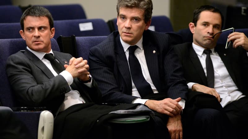 Manuel Valls, Arnaud Montebourg, Benoît Hamon s'opposent au sujet de la loi Travail. 