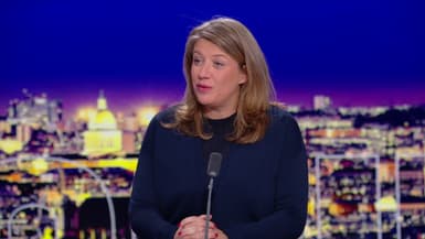 Karine Franclet, maire (UDI) d'Aubervilliers (Seine-Saint-Denis), le mardi 18 novembre 2025 sur le plateau de BFMTV.