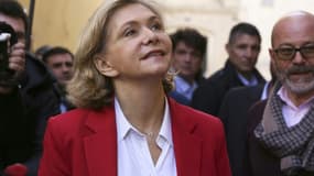 La candidate LR, Valérie Pécresse, lors d'un déplacement de campagne présidentielle, en Corse, le 3 février 2022