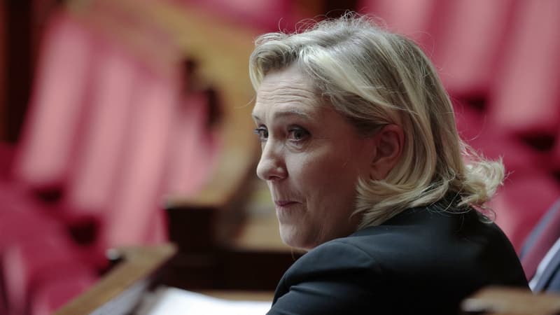 Retraites: pour Marine Le Pen, Emmanuel Macron est 
