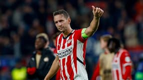 Le buteur néerlandais Luuk De Jong lors d'un match du PSV en Ligue des champions, le 1er octobre 2024