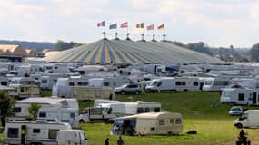 Rassemblement évangélique sur l'aérodrome de Semoutiers, en Haute-Marne, en août 2014