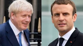 Boris Johnson et Emmanuel Macron.