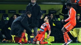 Mathieu Valbuena et les Marseillais en fête devant Jürgen Klopp, à Dortmund