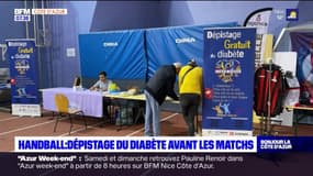 Nice: opération de dépistage du diabète lors d'un match de handball