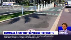 La ville de Nice rend hommage à l'enfant ukrainien tué par le conducteur d'une trottinette