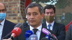 Gérald Darmanin dans l'Oise ce lundi.