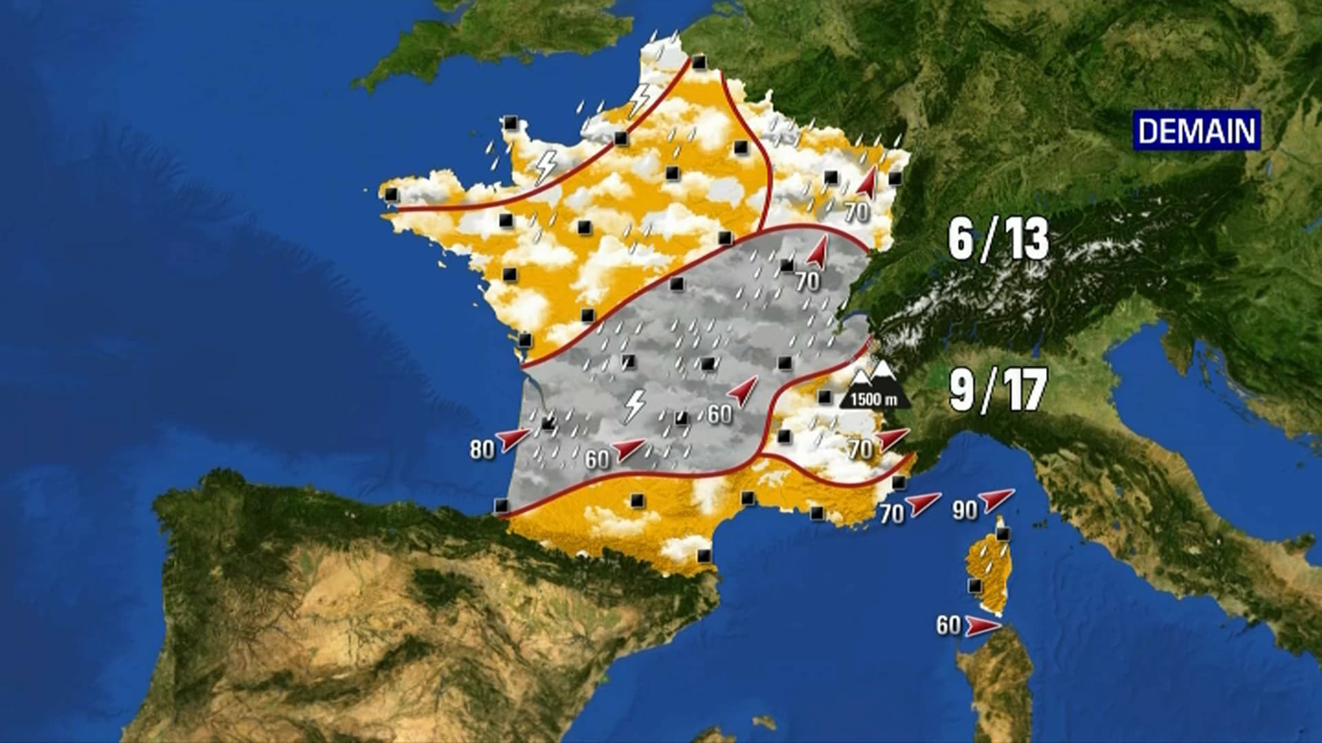 Météo du mardi 2 novembre