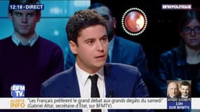 Gabriel Attal: "On va atteindre les 800.000 contributions sur la plateforme" du grand débat