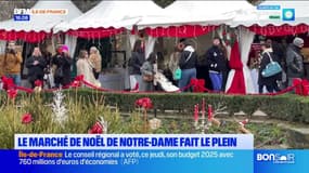 Paris: le marché de Noël de Notre-Dame cartonne 