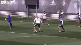 Real Madrid - Les grosses frappes de Bale et Benzema à l’entraînement
