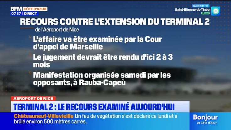 Aéroport de Nice : le recours examiné aujourd'hui contre l'extension du Terminal 2