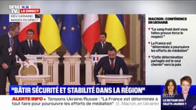 Emmanuel Macron: "Les discussions ont permis de bâtir cette sécurité et stabilité dans la région"
