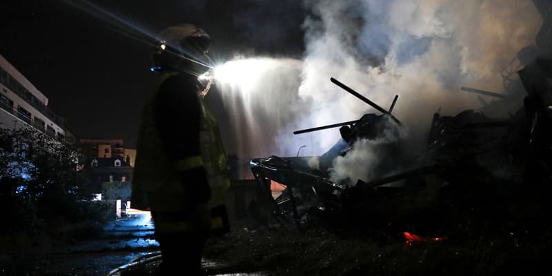 Un incendie s'est déclaré à Rouen dans le quartier Saint-Julien à Rouen samedi 30 septembre 2023.