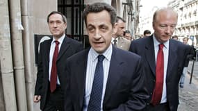 Claude Guéant, Nicolas Sarkozy et Brice Hortefeux